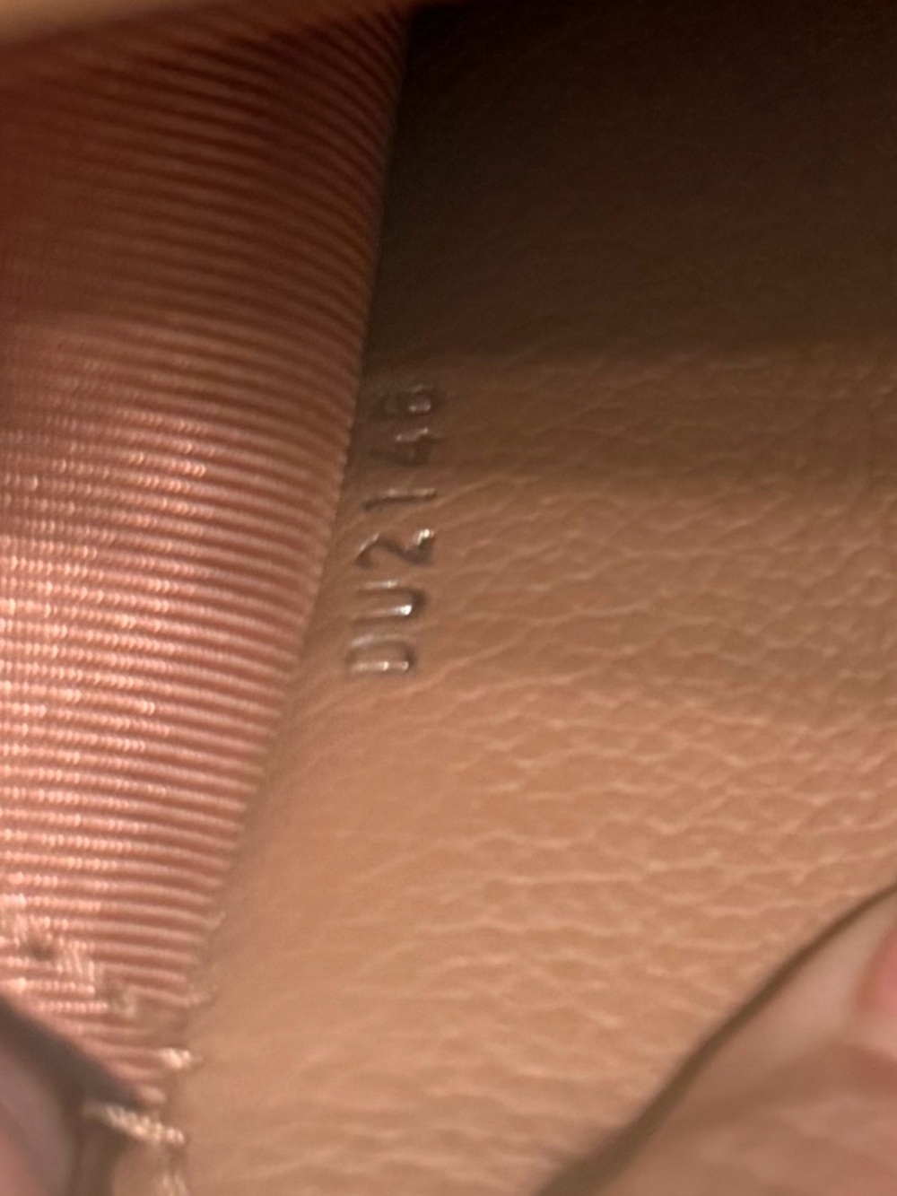 Louis Vuitton Coral Pink and Tan Crossbody Bag - Picture 9 of 11